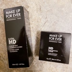 Make up for ever HD foundation and powder